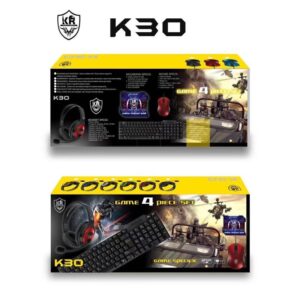 New K30 Computer Board Game Set Four-in-One Headset Mouse Keyboard and Mouse Pad