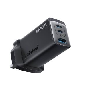 USB C Plug, Anker USB C Charger, Anker 735 Charger GaNPrime 65W, PPS 3-Port Fast Wall Charger for MacBook Pro/Air, iPad Pro, Galaxy S22/S21, Dell XPS 13, Note 20/10+, iPhone 13/Pro, and More