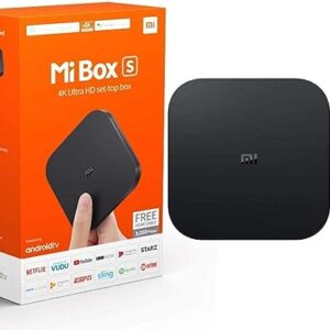 Xiaomi Mi Box S, Smart Tv Box, Intelligent 4K Ultra Hd Media Player, Work With Projector, Tvs & Mobile Phones, Powered By Android 8.1, - International Version- Black