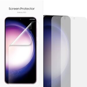 SAMSUNG Galaxy S23+ Phone Screen Protector, Front Display Protective Film Shield, High Touch Sensitivity, Anti Scratch, Anti Fingerprint, Easy Installation, US Version, EF-US916CTEGUS, Clear