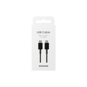 Samsung Galaxy USB-C Fast Charging Cable - Type C Cord Charger (3A 1.8m) Fast Data Transfer Fast Charge - Black 2 Pack