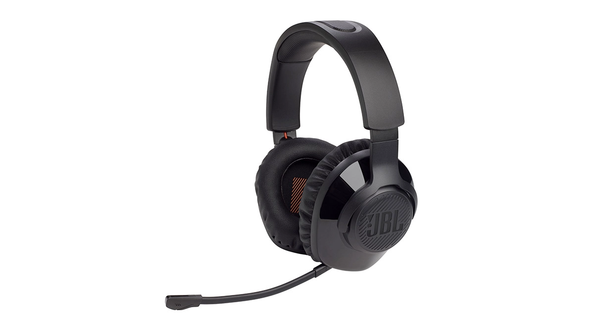 Jbl Quantum 350 Wireless Pc Gaming Headset With Detachable Boom Mic, Lossless 2.4Ghz Wireless